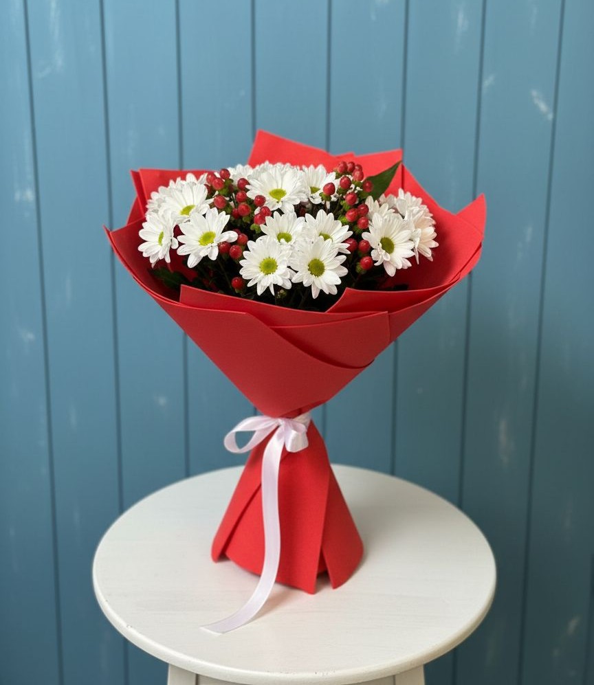 Букет цветов из: Хризантемы в Болотном