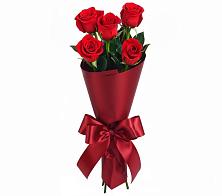Букет 5 Красных роз Эдлесс Лав #REPLACE_PRED# Болотном