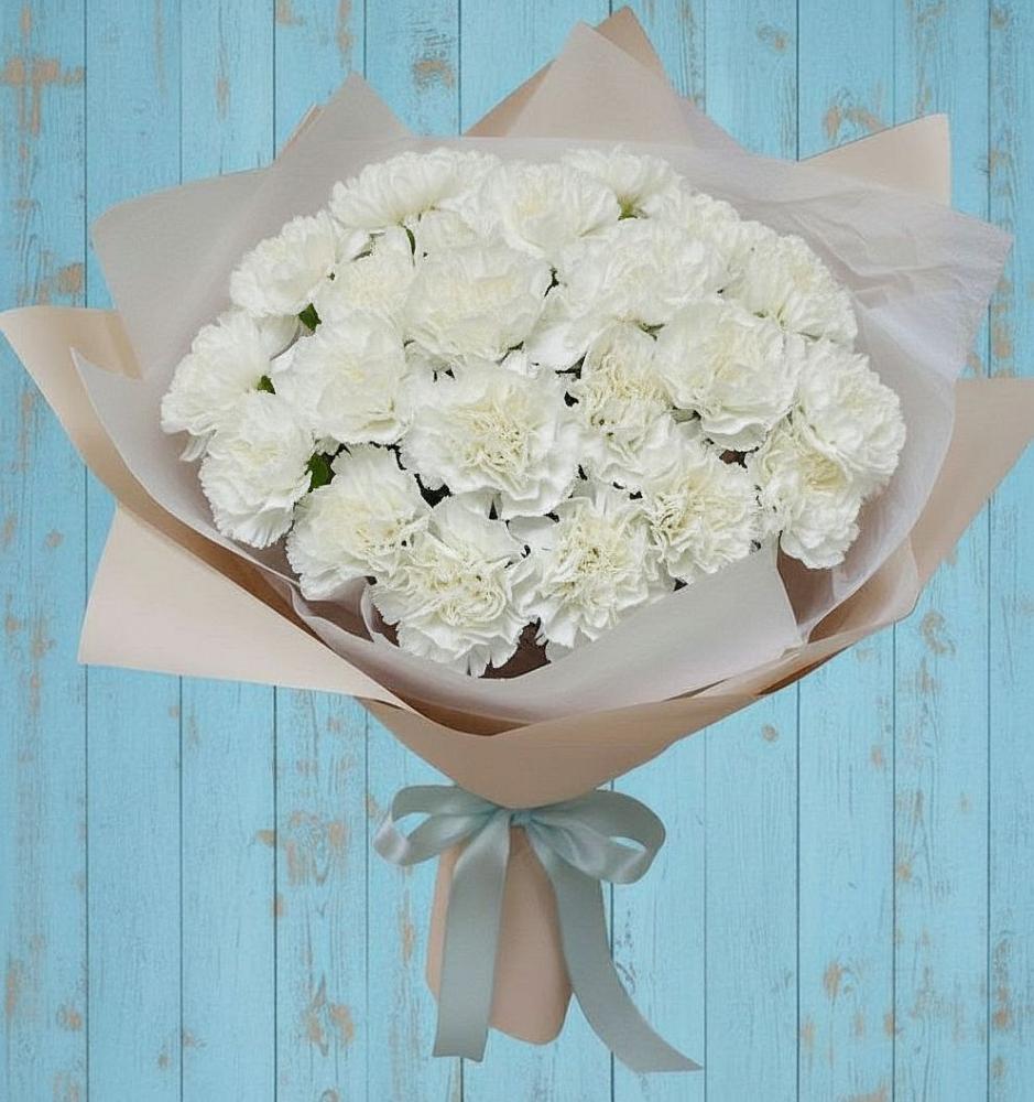 Букет цветов из: Гвоздики в Болотном