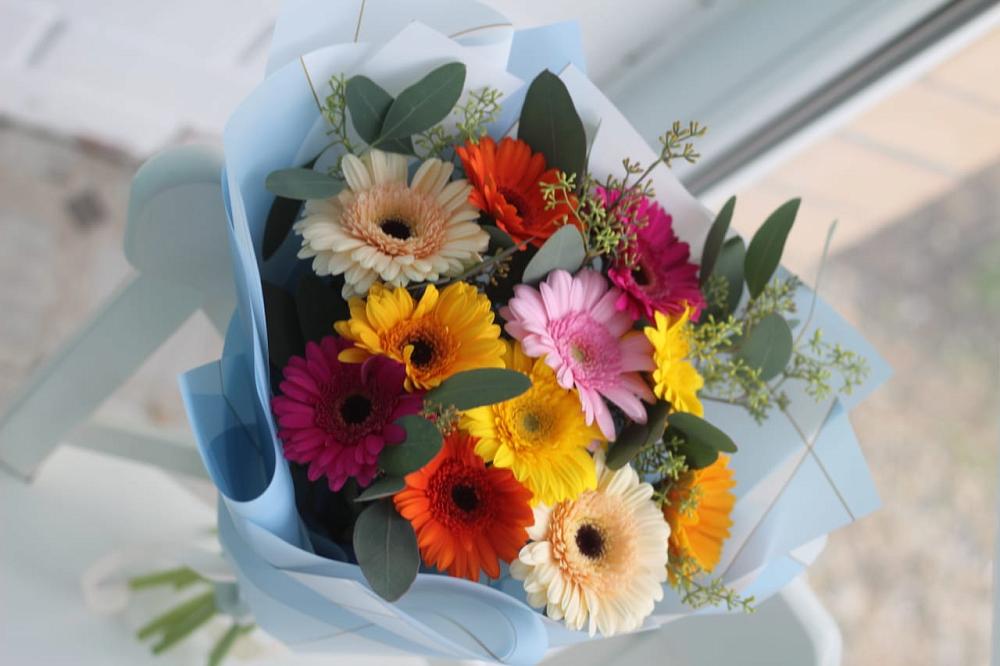 Букет цветов из: Герберы в Болотном