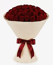 Букет 101 Бордовая роза Блэк Бакарра в Болотном