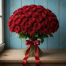 Букет Красные розы Блэк Меджик в Болотном