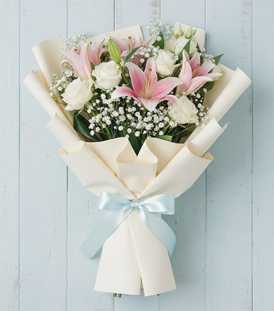 Букет цветов из: Лилии в Болотном