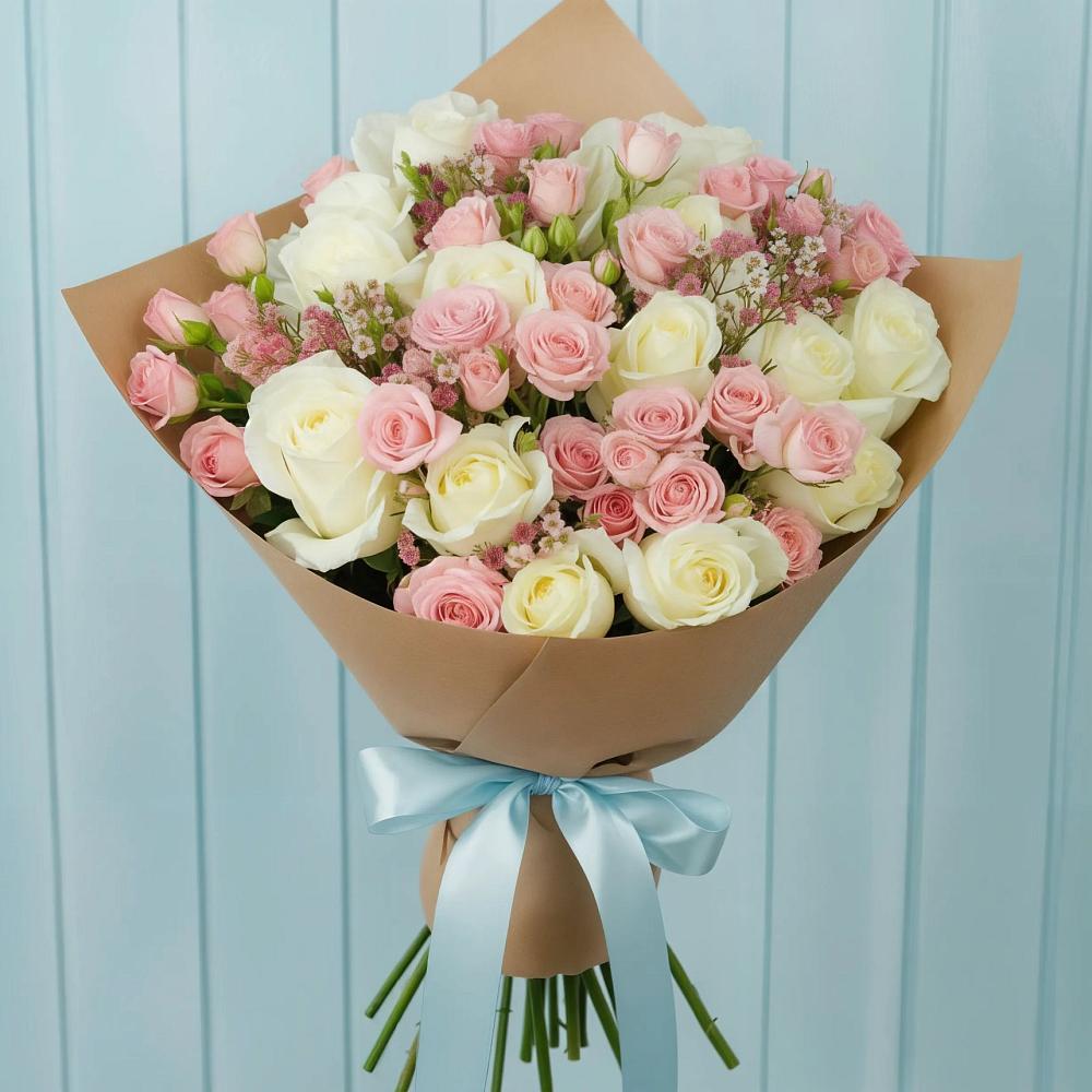 Букет цветов из: Розы в Болотном