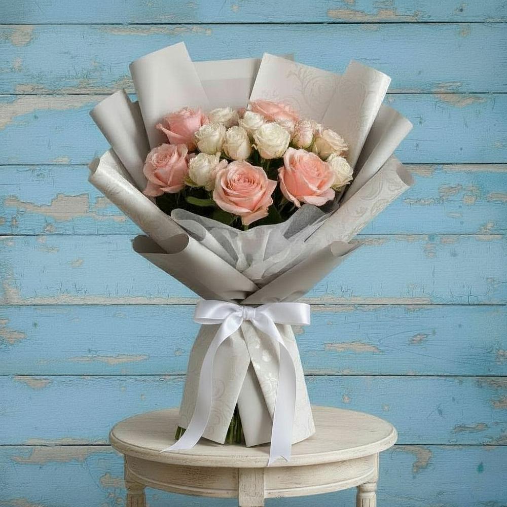 Букет цветов из: Розы в Болотном