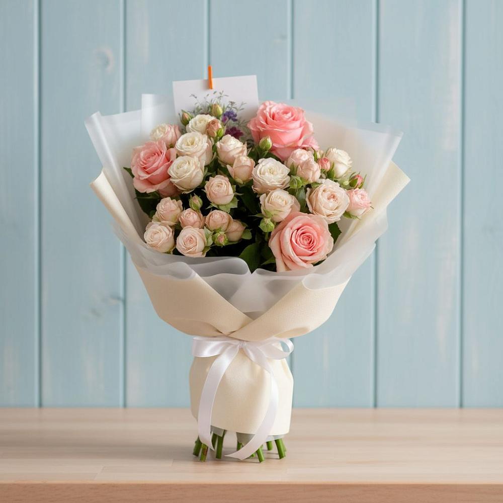 Букет цветов из: Розы в Болотном