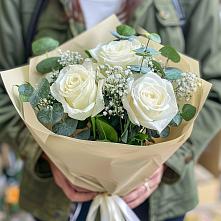 Букет цветов из:  Розы #REPLACE_PRED# Болотном