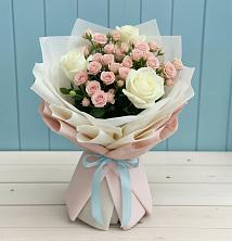 Букет цветов из:  Розы в Болотном