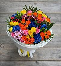 Букет цветов из:  Розы и Хризантемы в Болотном