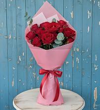 Букет цветов из:  Розы в Болотном
