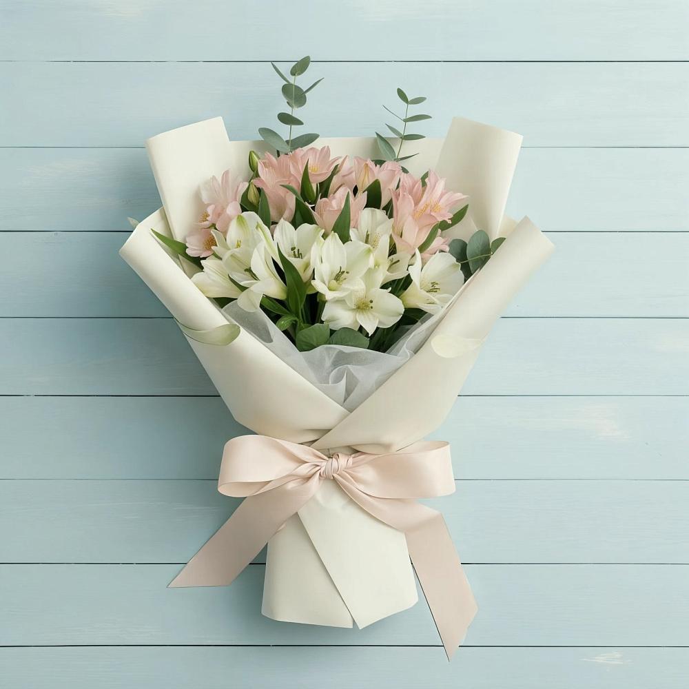 Букет цветов из: Альстромерии в Болотном